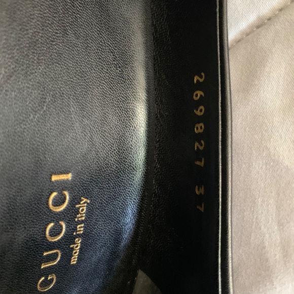 Gucci Wedge shoes in black leather in size 37 - Picture 12 of 12
